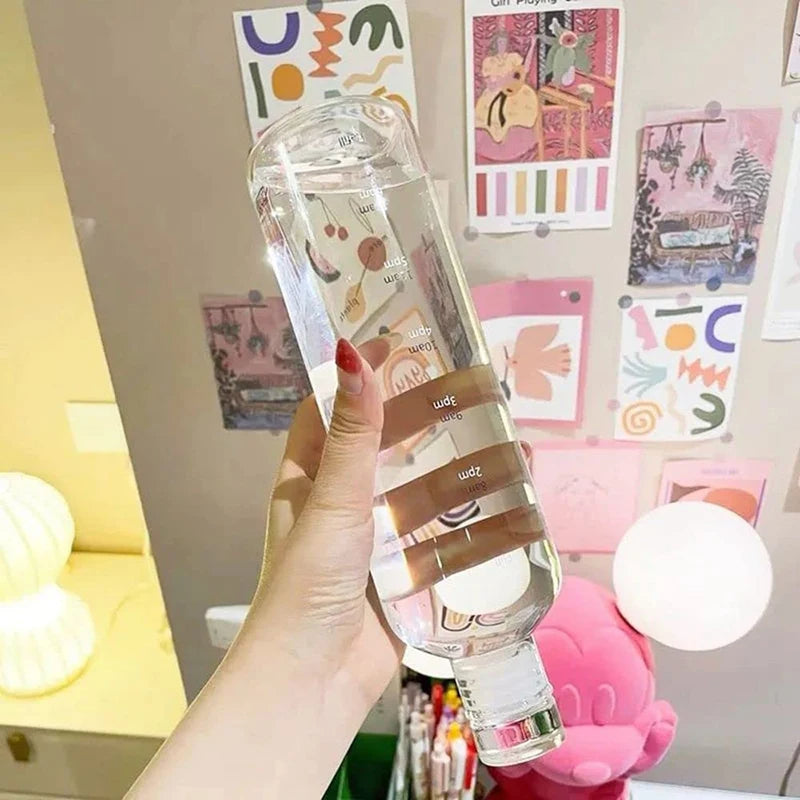 BPA-Free Time Marker Water Bottle – Stay Hydrated All Day