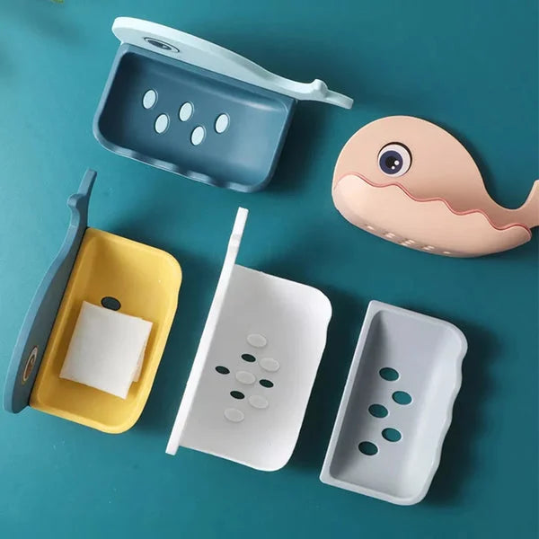 Self-Adhesive Whale Soap Dish