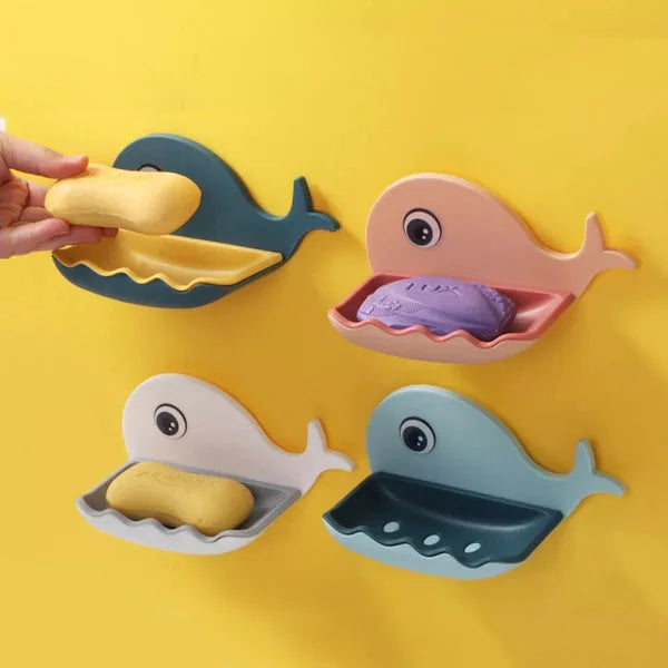 Self-Adhesive Whale Soap Dish