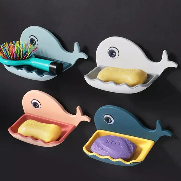 Self-Adhesive Whale Soap Dish