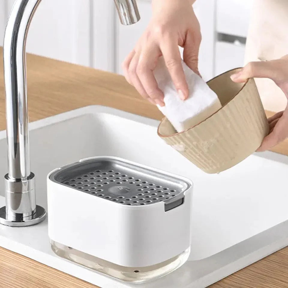2 In 1 Caddy Soap Dispenser, Automatic Liquid Soap Dispenser, Caddy Soap Dispenser