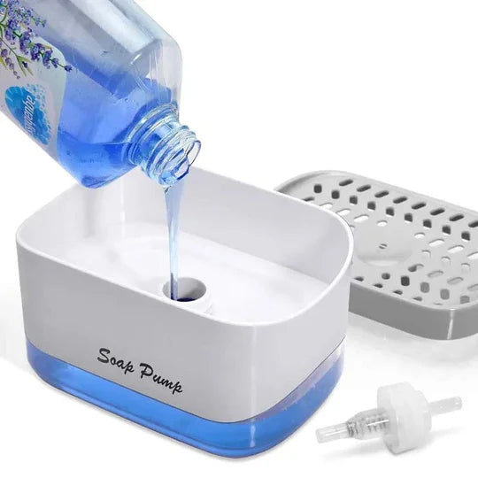 2 In 1 Caddy Soap Dispenser, Automatic Liquid Soap Dispenser, Caddy Soap Dispenser