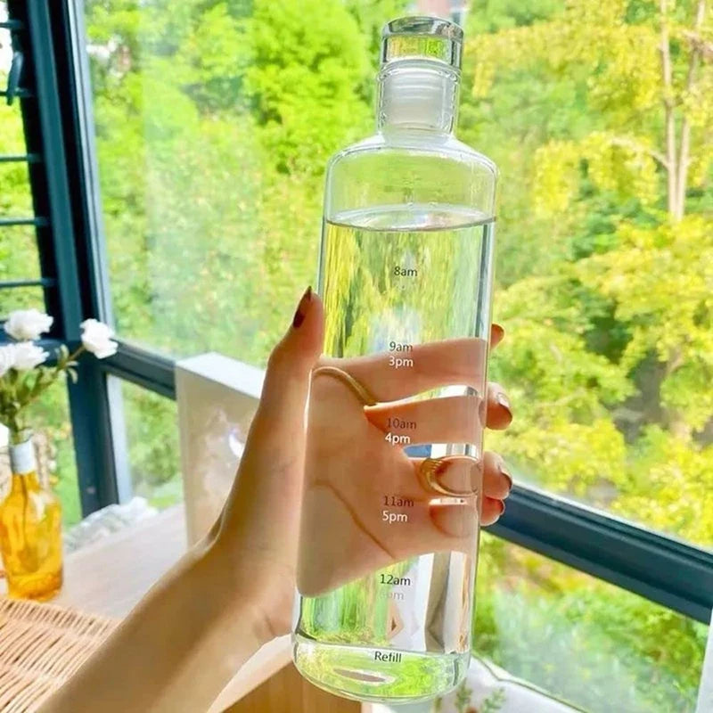 BPA-Free Time Marker Water Bottle – Stay Hydrated All Day