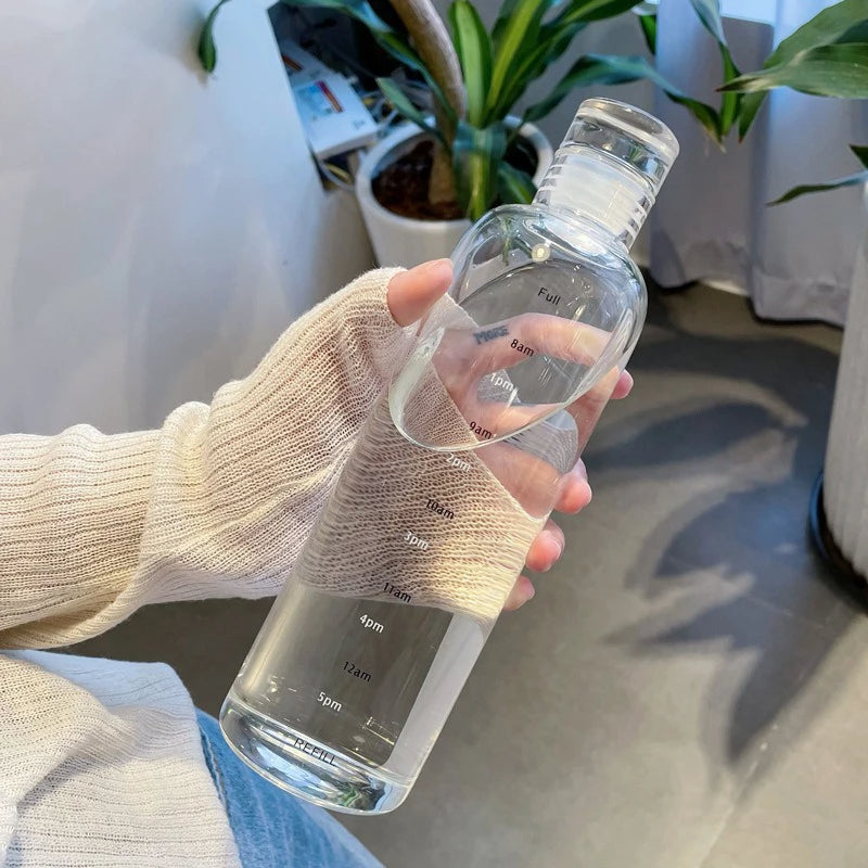 BPA-Free Time Marker Water Bottle – Stay Hydrated All Day