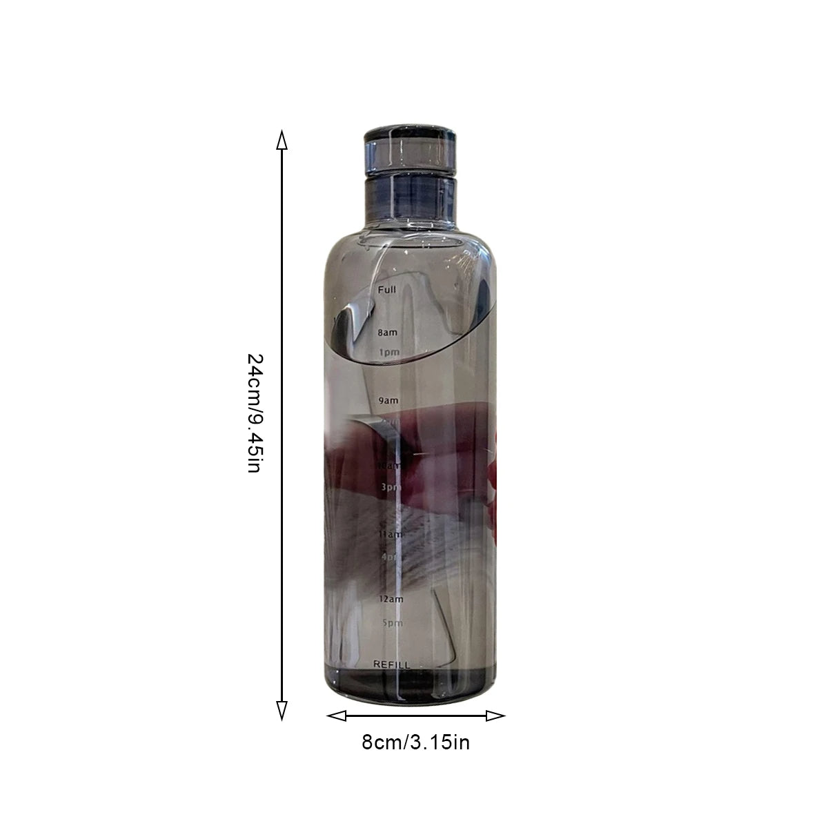 BPA-Free Time Marker Water Bottle – Stay Hydrated All Day