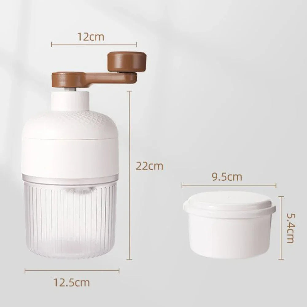 Manual Ice Crusher with Bowl – Easy Handheld Ice Shaver