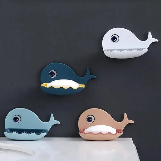 Self-Adhesive Whale Soap Dish