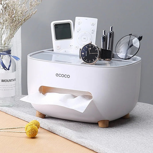 Multi-Function Tissue Box Organizer