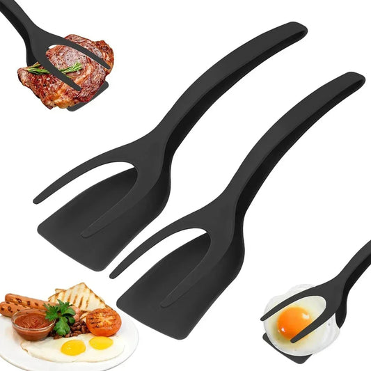 Silicone Turner Tongs for Eggs & Pancakes