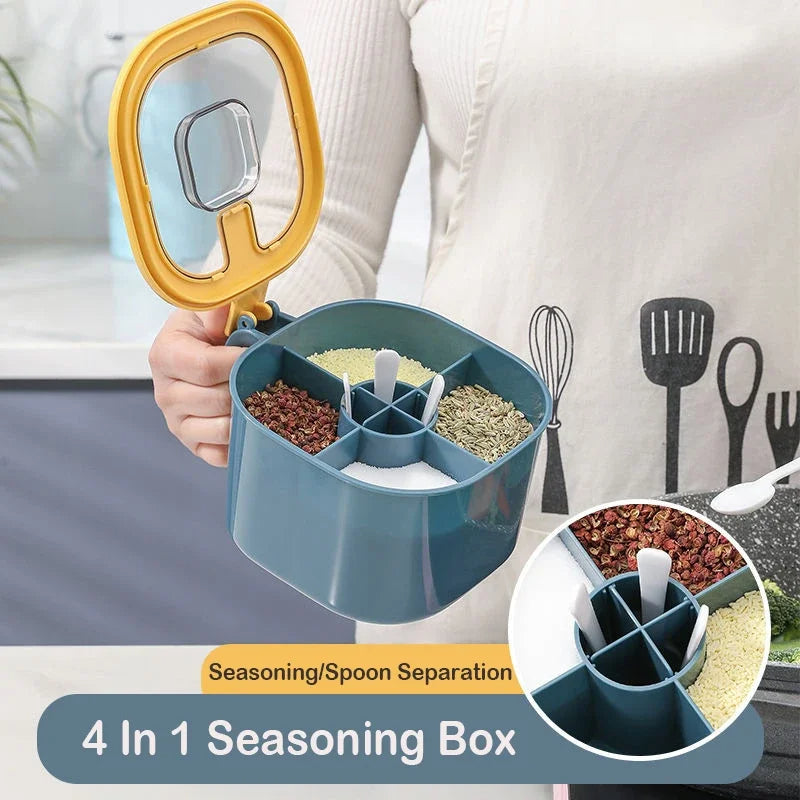 Multi-Compartment Seasoning Box